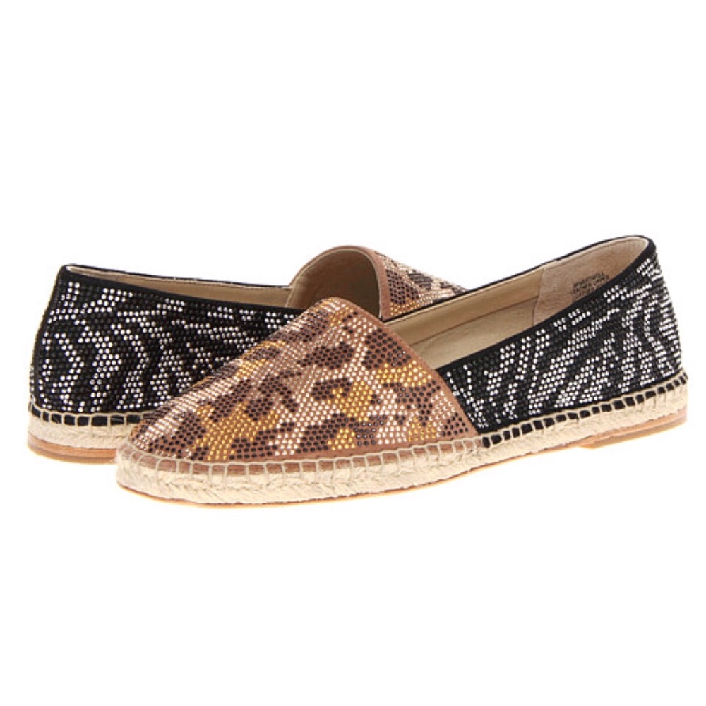 B Brian Atwood Hartwell Suede Studded Espadrilles